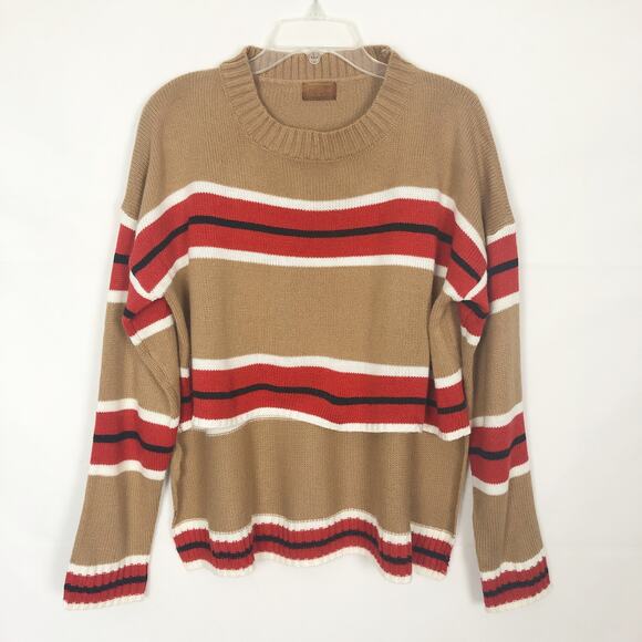 POL Crop Striped Pullover Knit Sweater S - Picture 1 of 11